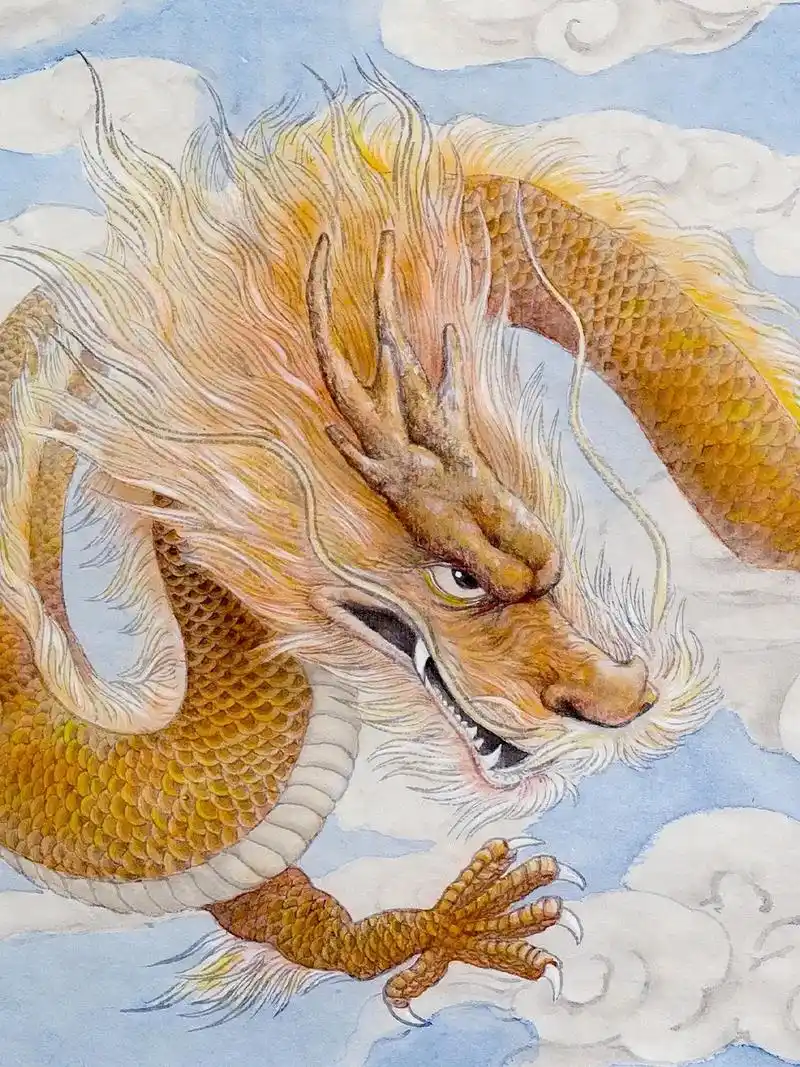 定制生肖龙作品.#工笔画 #原创绘画作品 #萌宠定制 #原创 - 抖音