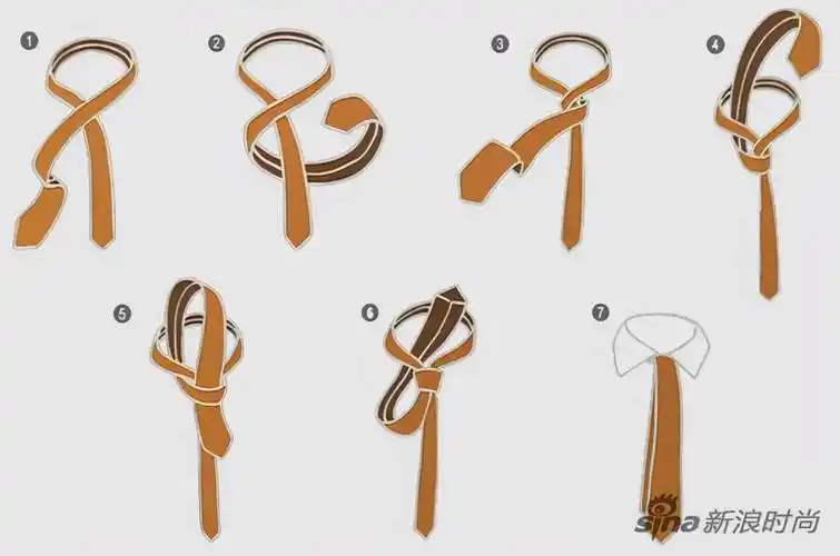 领带基本打法,领带时尚打法,领带的打法步骤,其他打法图解