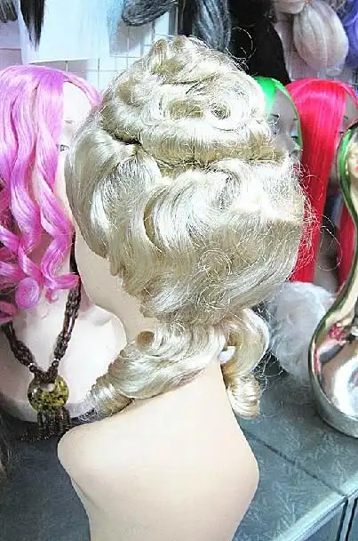 欧洲宫廷假发女法官假发/长辫律师判官假发/法官帽/女皇贵族假发