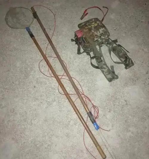 32副地笼渔网7套电鱼工具这是想把上饶横峰的鱼捕光吗