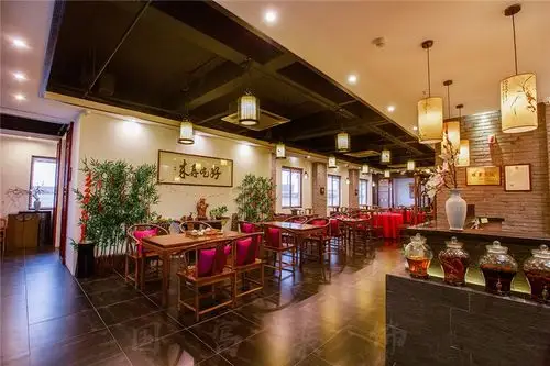 390㎡中式现代餐饮空间装修案例_效果图_土巴兔装修网