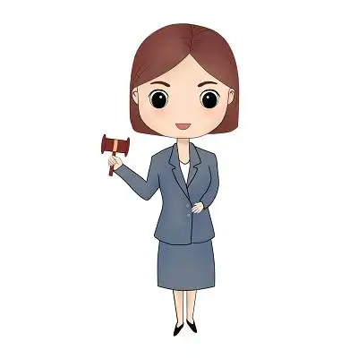 入场券黑色动漫游戏动漫人物女生神秘入场券手绘律师原创卡通人物素材