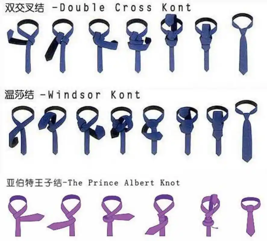 全网最全的9种打领带方法 图解97 一条小小的领带98却有无数的