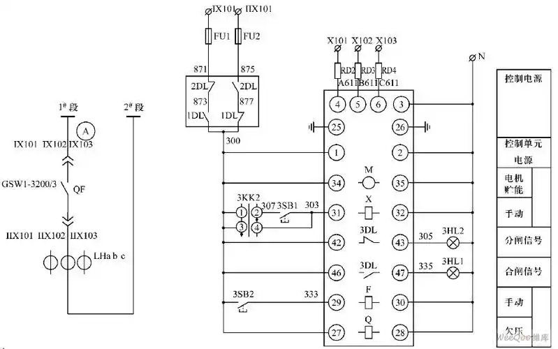 联络柜控制电路图