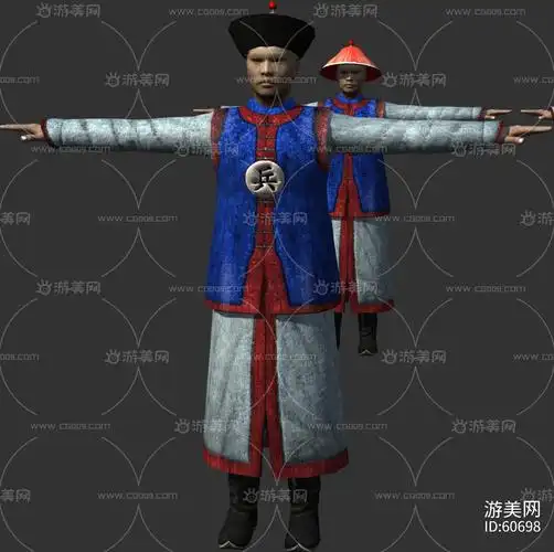 清兵 清朝士兵 满清军人 古代士兵 古代人物-cg模型免费下载-cg99