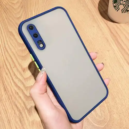 【山菡手机保护套图片】绿赐华为p20手机壳p20pro纯色肤感壳p30防摔