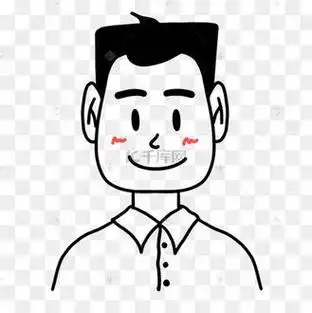 平头男生无色人物头像