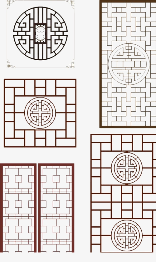 经典暗色复古门框