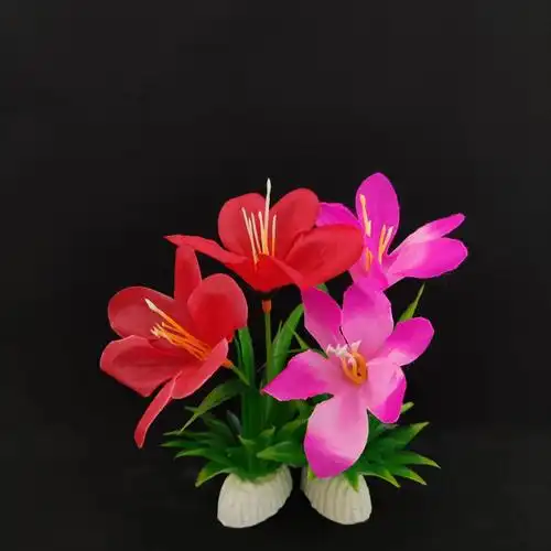 酒店装饰仿真花草意境分子菜盘花盘饰寿司凉菜摆件点缀花厂家直销