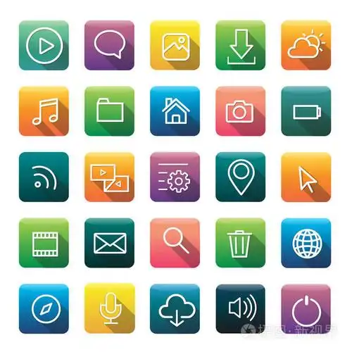 创意的智能手机应用程序图标