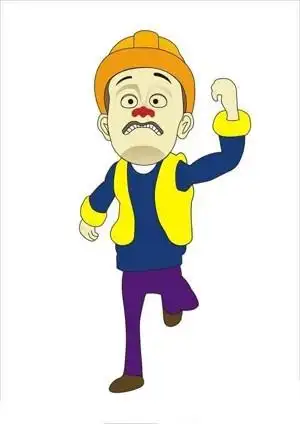 幼儿涂色光头强简笔画图片