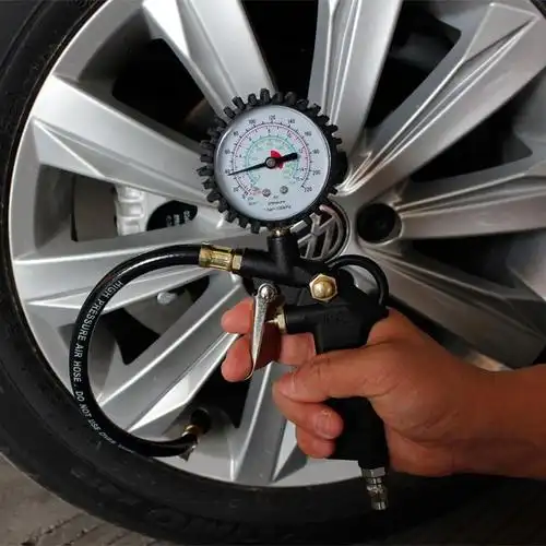 周止胎压表气压表高精度监测表带充气汽车轮胎监测器数显胎压计加led