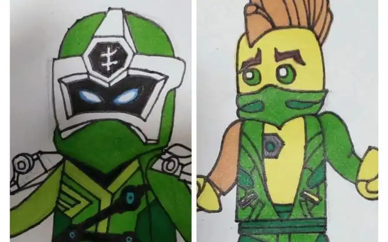 乐高幻影忍者简笔画2