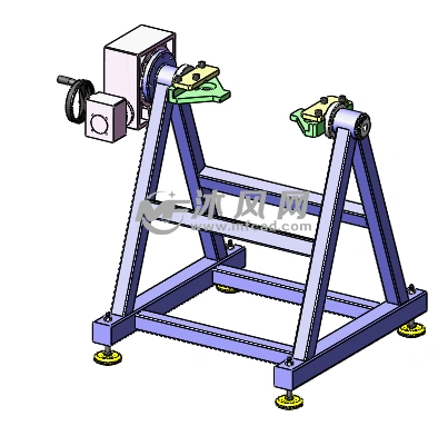 手动翻转台三维模型