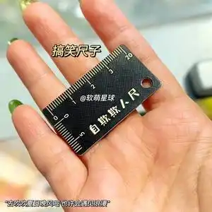 自欺欺人尺钥匙扣搞笑恶搞奇特道具男人的玩具创意男友礼物