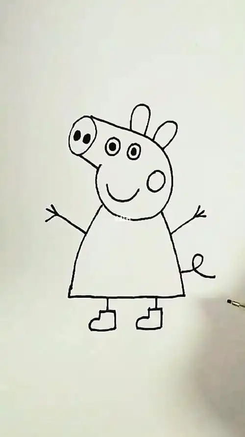 小猪佩奇乔治和孩子一起画画吧