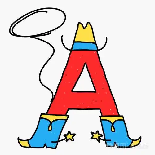 符号漫画字母a