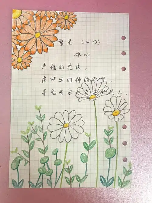 诗集现代诗摘抄四年级繁星冰心