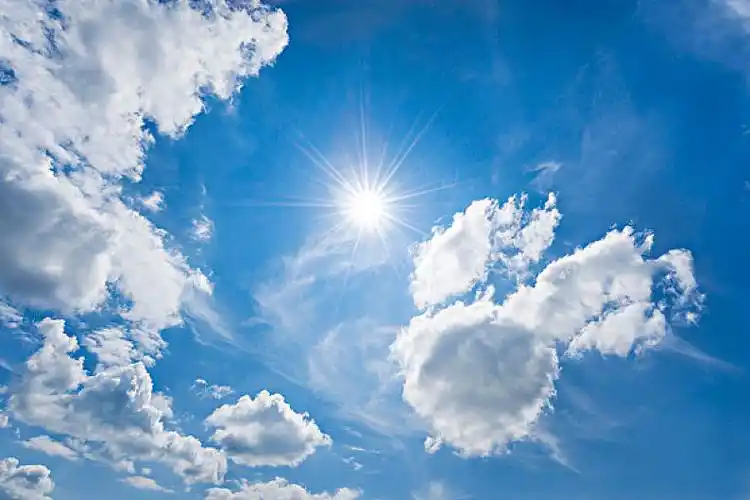 蓝色,白色,天空,云,太阳,星_高清图片_全景视觉