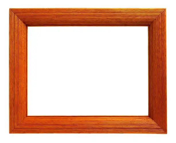 照片框隔离在白色背景上-带有剪切路径