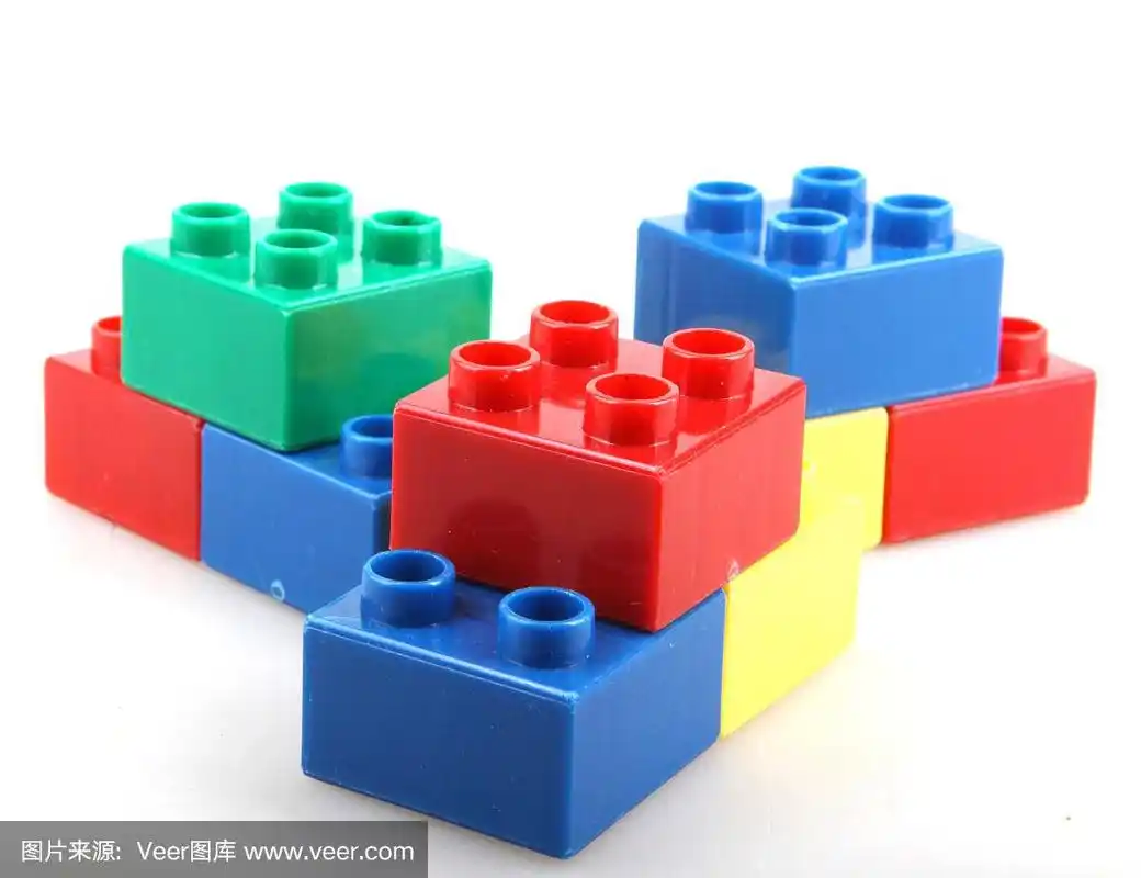 彩色塑料玩具积木