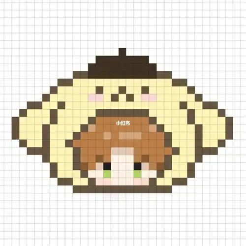 布丁狗汤圆的拼豆图纸