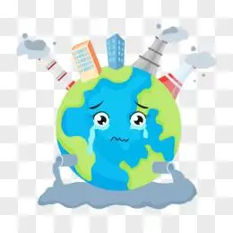 手绘矢量创意哭泣的地球元素