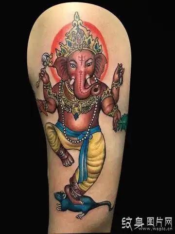 象神纹身的传说与含义佛教中的守护神