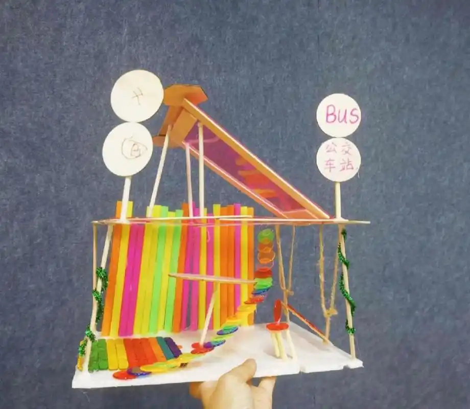 搭建设计∣城市建筑模型 儿童三维创意建筑∣综合材料立体手工∣城市