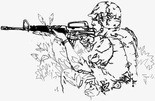 打枪部队军旅风格