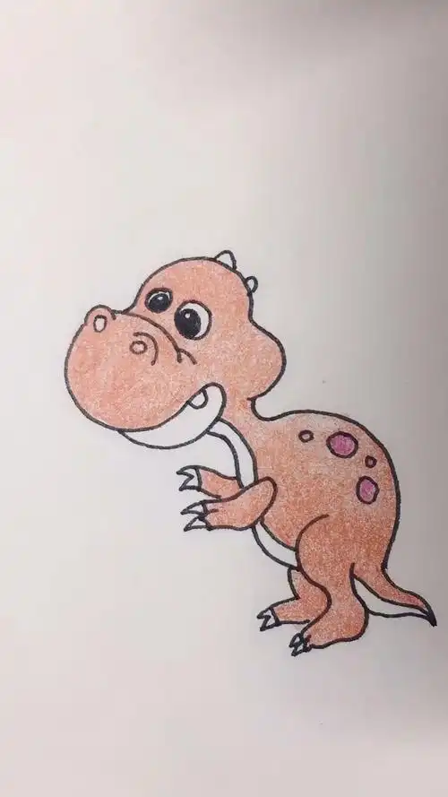 画画原来如此简单#学画恐龙简笔画