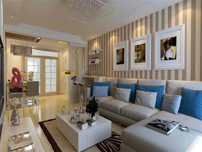 林凤装饰沈阳装修现代风格二居室客厅