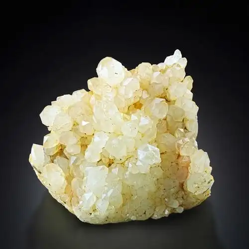 乳白石英/乳色石英 (浑浊白色石英) 水晶群 - 10.