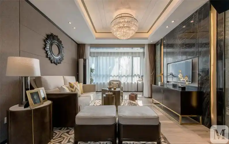 简约客厅背景墙装修效果图