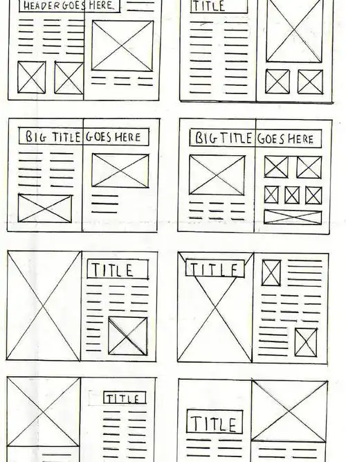 一组作品集版式设计参考
