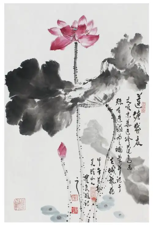 画家刘文顺国画作品—荷花篇