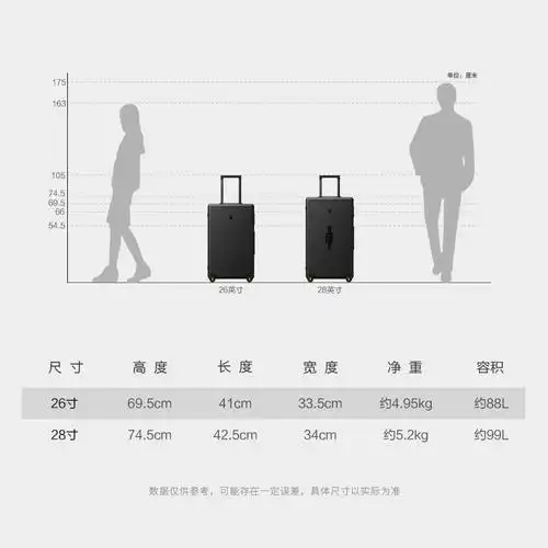 地平线8号行李箱男28寸大容量旅行箱密码登机箱行李箱男拉杆箱女