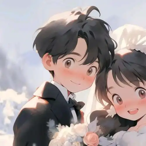 情侣头像丨冬天正在靠近我们开始升温