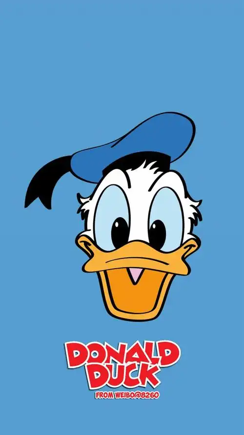 可爱的唐老鸭,高清图片,手机锁屏桌面-壁纸族