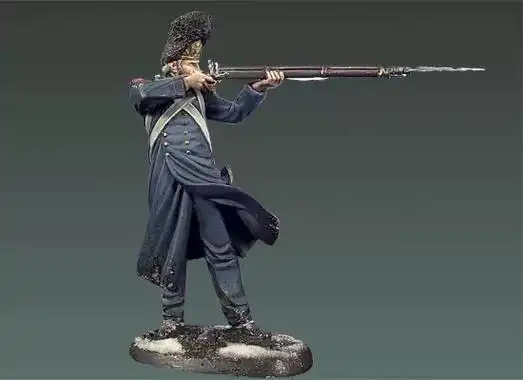 1/32 54mm 拿破仑战争法国卫队掷弹兵 54毫米模玩912yy新款