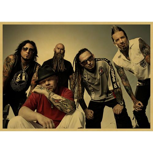 重金属乐队海报 牛皮纸复古装饰画 欧美摇滚音乐 metallica海报