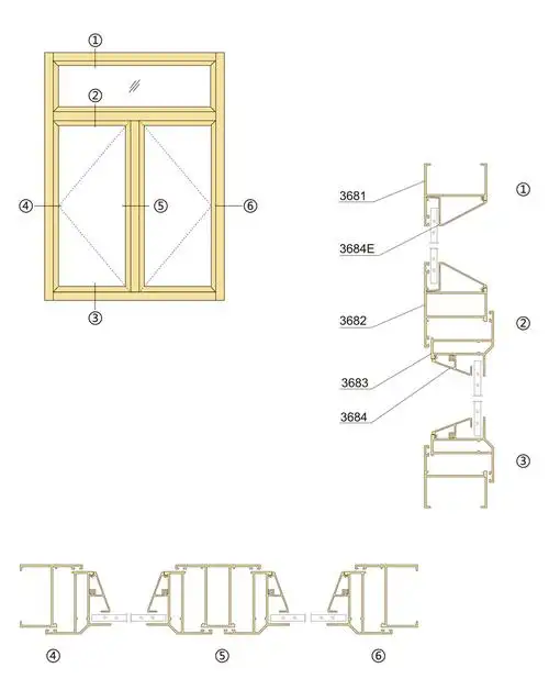 吴江50系列平开窗(c型)