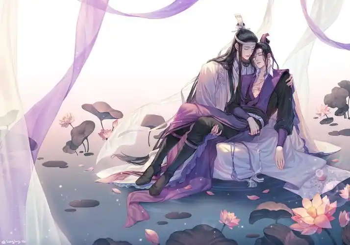 暮色悄悄地爬上了夜空,江澄在蓝曦臣的"逼迫"下