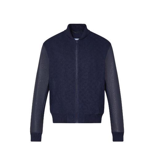 【包邮包税】 lv路易威登 21年秋冬 男士 夹克 monogram 皮革丹宁束腰