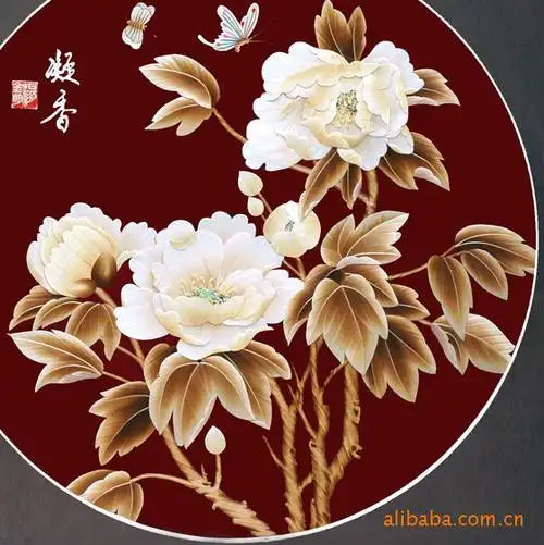 《花开富贵》工艺美术名家创作独一无二工艺牡丹装饰画