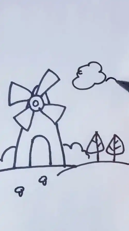 简笔画教程-90简单风景画