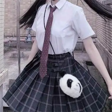 超可爱甜美的jk部位女头合集 不露脸百褶裙校园风少女感头像女_女生