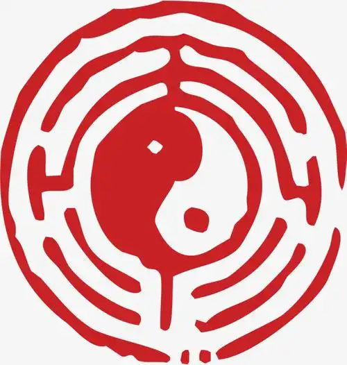 卡通手绘人物老人太极拳健身表演