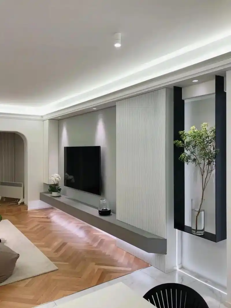 低成本乳胶漆电视墙,简约不简单,省钱还漂亮,超赞喔～ #装饰 - 抖音