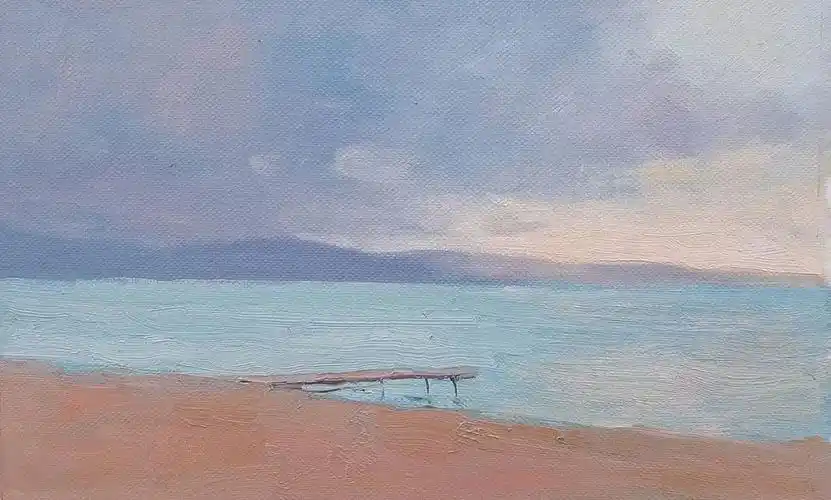 清新秀丽的油画风景,简简单单的美